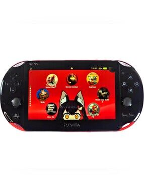Sony PS Vita Slim 2000 Black–Pink Model | Plug & Play | Accessories & Content